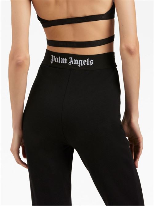 Pantalone palazzo con logo PALM ANGELS | PWCH017F23FLE0011010